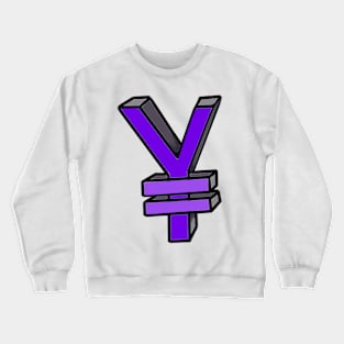 Rich - Cash - Japanese Yen Sign -  Tokyo Japan Currency Money Crewneck Sweatshirt